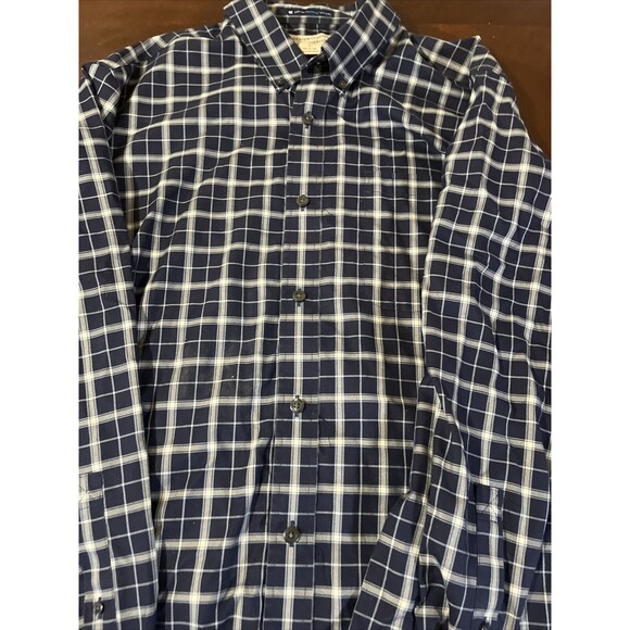 Duluth Other - Duluth Trading Co Mens Plaid Wrinkle Fighter Relxed Fit Button Down Lrg Workwear
